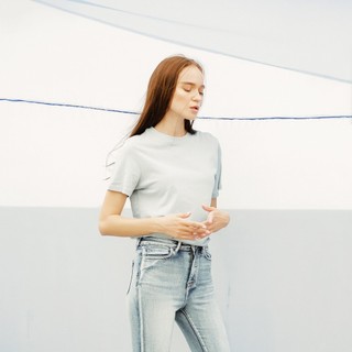COCO SIN - Áo Thun Xanh Blue Cotton