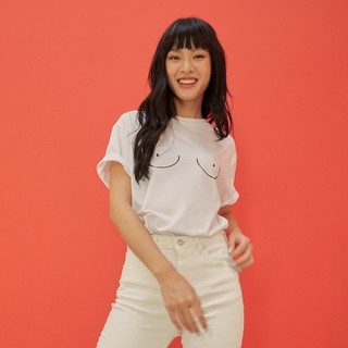 COCO SIN - Áo Thun Trắng My Chest