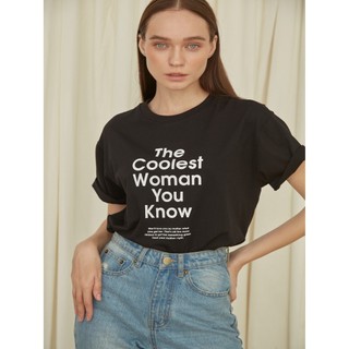 COCO SIN - Áo Thun Đen Coolest Woman
