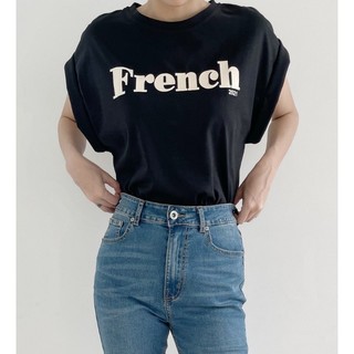 Coco sin - áo thun đen french