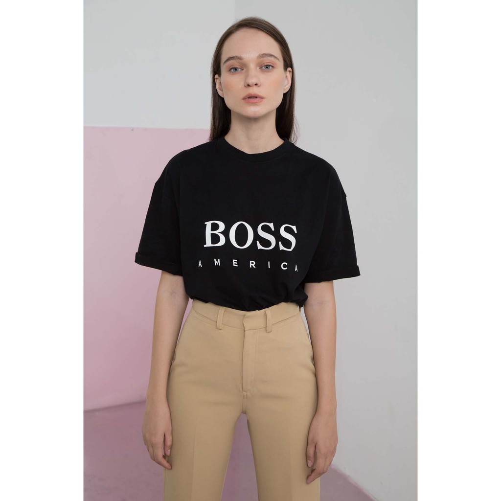 COCO SIN - Áo Thun Đen Boss America