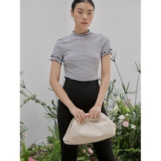 Coco sin - áo sọc trắng đen viền đen