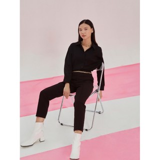Coco sin - áo sơ mi công sở màu đen