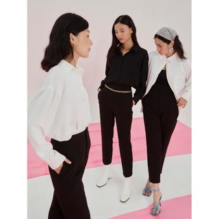 COCO SIN - Áo Sơ Mi Công Sở Màu Đen