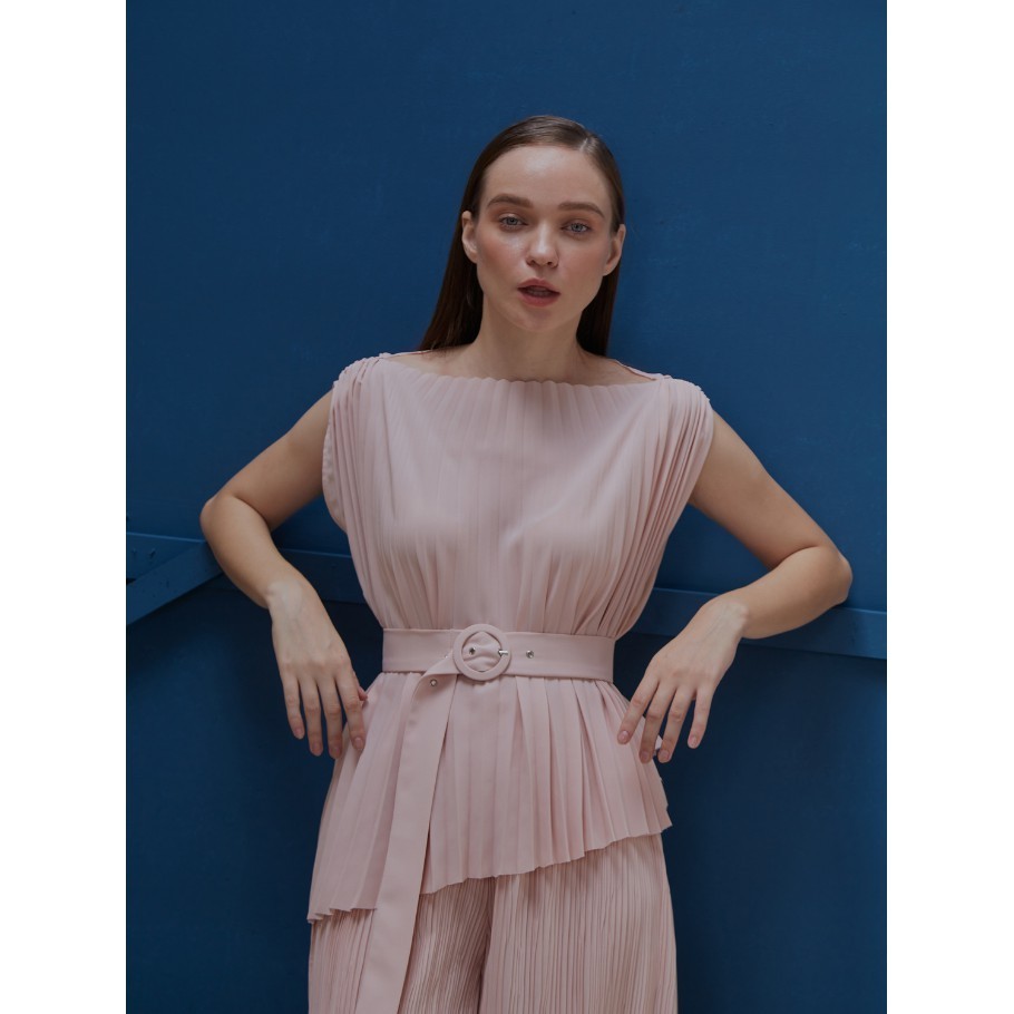 COCO SIN - Áo Sát Nách Dập Ly Hồng Pastel