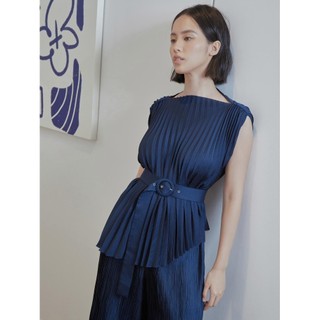 COCO SIN - Áo Sát Nách Dập Ly Xanh Đen