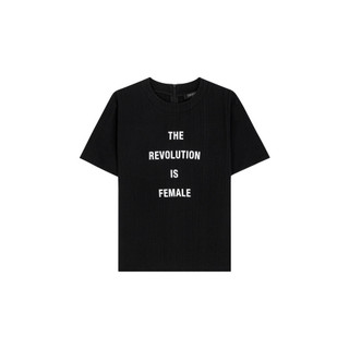 COCO SIN - Áo Lụa In Logo The Revolution Cổ Tròn