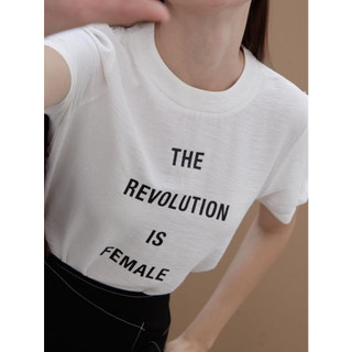COCO SIN - Áo Lụa In Logo The Revolution Cổ Tròn