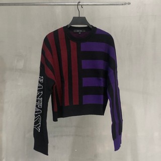 COCO SIN - Áo Knitwear Sọc Đỏ
