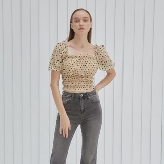 Coco sin - áo kem mini tay phồng