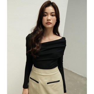 COCO SIN - Áo Đen Dệt Kim Liền Quần