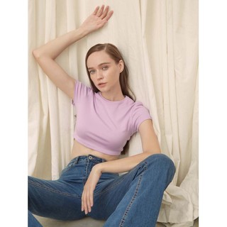 COCO SIN - Áo Croptop Có Tay Tím