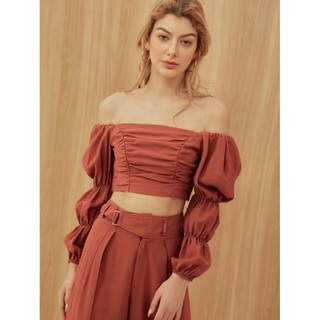 COCO SIN - Áo Croptop Cam Tay Lỡ
