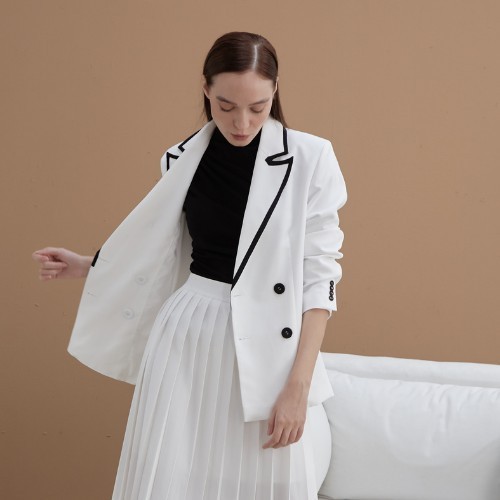 COCO SIN - Áo Blazer Viền Đen