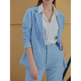 COCO SIN - Áo Blazer Xanh