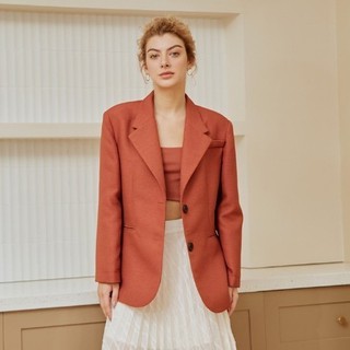 COCO SIN - Áo Blazer Oversize Cam Đất
