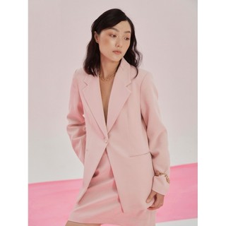 COCO SIN - Áo Blazer Nữ Phong Cách Công Sở Phom Ôm Màu Hồng
