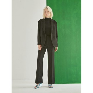 COCO SIN - Áo Blazer Nữ Phong Cách Công Sở Màu Đen