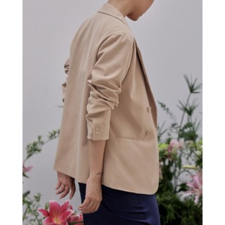 COCO SIN - Áo Blazer Nâu Đậm