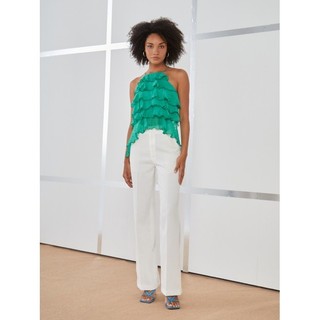COCO SIN - Áo 2 Dây Xanh Ruffle