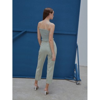 COCO SIN - Áo 2 Dây Nhún Xanh