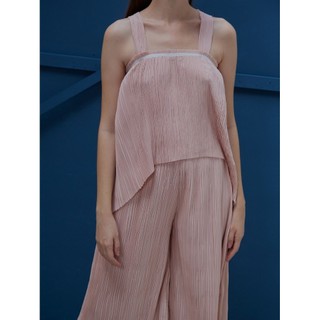 COCO SIN - Áo 2 Dây Dập Ly Hồng Pastel