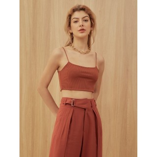 Coco sin - áo 2 dây cam croptop