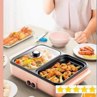 NỒI LẨU NƯỚNG HÀN QUỐC 2 NGĂN SIÊU CHỐNG DÍNH