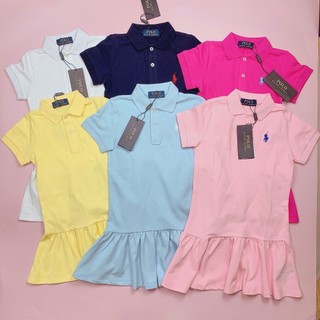 Váy Polo đuôi cá cổ đức thêu ngựa nhiều màu BG size 4-10y