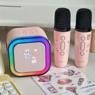 Loa Bluetooth, Loa Karaoke Mini K12 Sạc Pin Không Dây, Âm Thanh Hay Bass Chuẩn Tặng Kèm 2 Míc Hát, Bảo Hành 12 Tháng | BigBuy360 - bigbuy360.vn