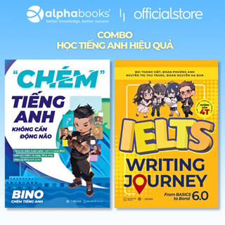 Sách - lẻ/combo "chém" tiếng anh không cần động não + ielts writing journey: from basics to band 6.0