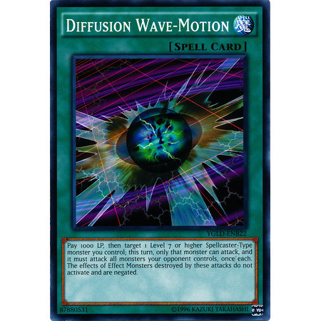 [ Bài Yugioh Chính Hãng ] Diffusion Wave-Motion - YGLD-ENB22 - Common Unlimited