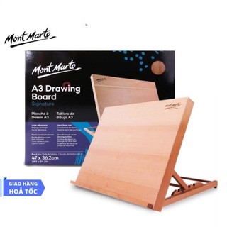 Bảng vẽ để bàn gỗ sồi mont marte a2/a3 - điểu chỉnh độ nghiêng linh hoạt
