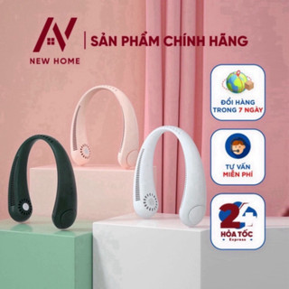 QQuạt đeo cổ mini, quạt không cánh tích điện tiện lợi, thời trang, dáng thể thao siêu phẩm mùa hè 2023 Q3 SaLe SaLe