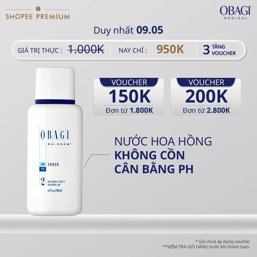 Nước Hoa Hồng Không Cồn Cân Bằng pH Obagi Nu-Derm 198ml