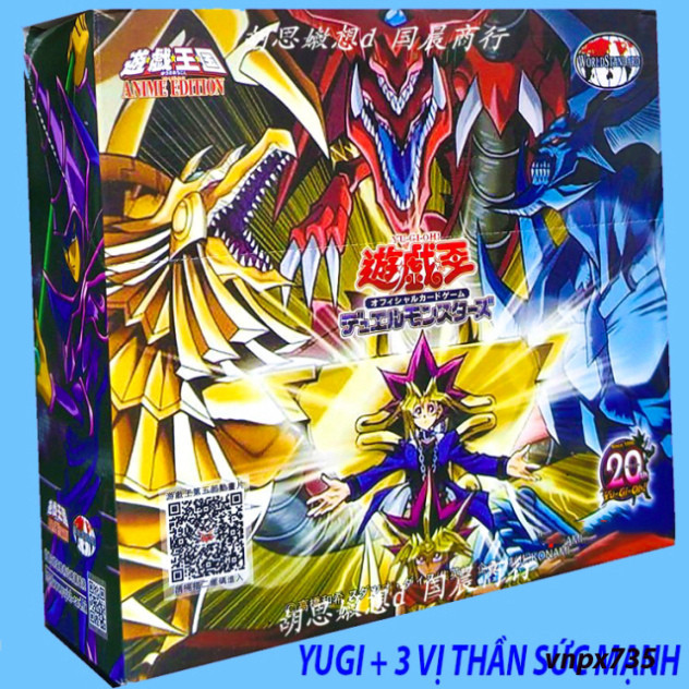 [Bộ 3] Thẻ bài Yugioh Tam thần ai cập YUGIOH THẺ IN ST STORE CARD 240 LÁ