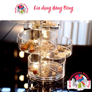 Kệ đựng mỹ phẩm trong trong 4 tầng xoay 360 độ