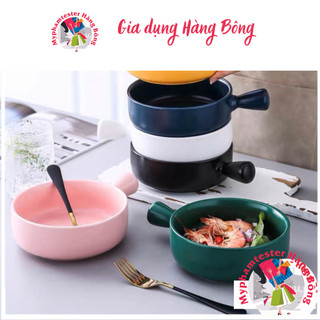 (HÀNG ĐẸP) Bát sứ, chảo nướng có tay cầm phong cách Hàn Quốc, đủ màu