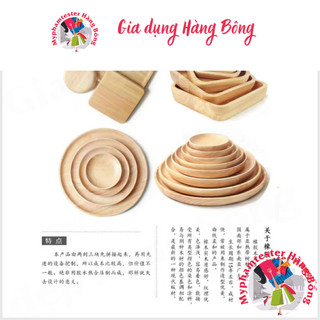 Khay gỗ tre tròn sang chảnh
