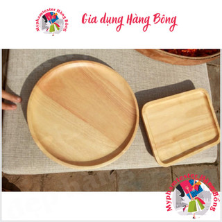 Khay gỗ tre tròn sang chảnh