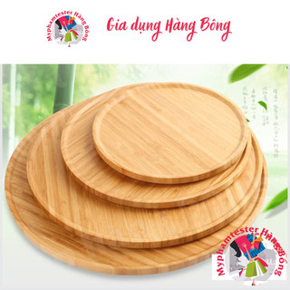 Khay gỗ tre tròn sang chảnh