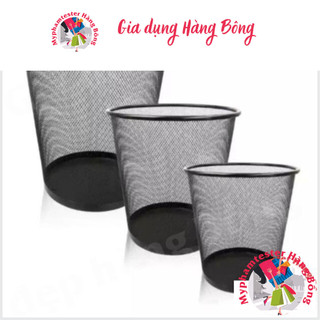 Sọt Rác văn phòng lưới đen nhập khẩu cao cấp 3 cỡ