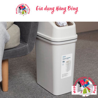 Thùng rác nắp lật hiro 10L