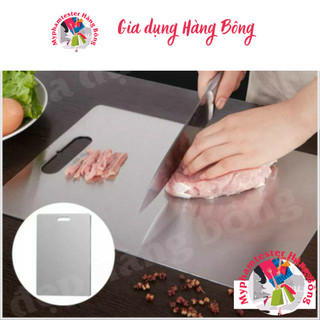Thớt INOX 304 diệt khuẩn thời thượng - Thớt Cường Lực, lau chùi và vệ sinh Dễ Dàng, Rã Đông Nhanh, Không Xước Dăm