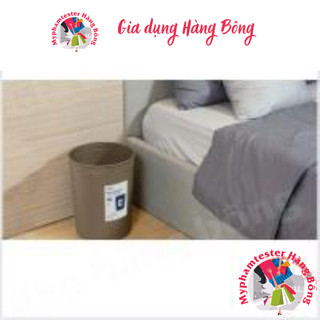 Sọt rác tròn Hiro kháng khuẩn có khóa cài túi rác 5L, 10L, 15L