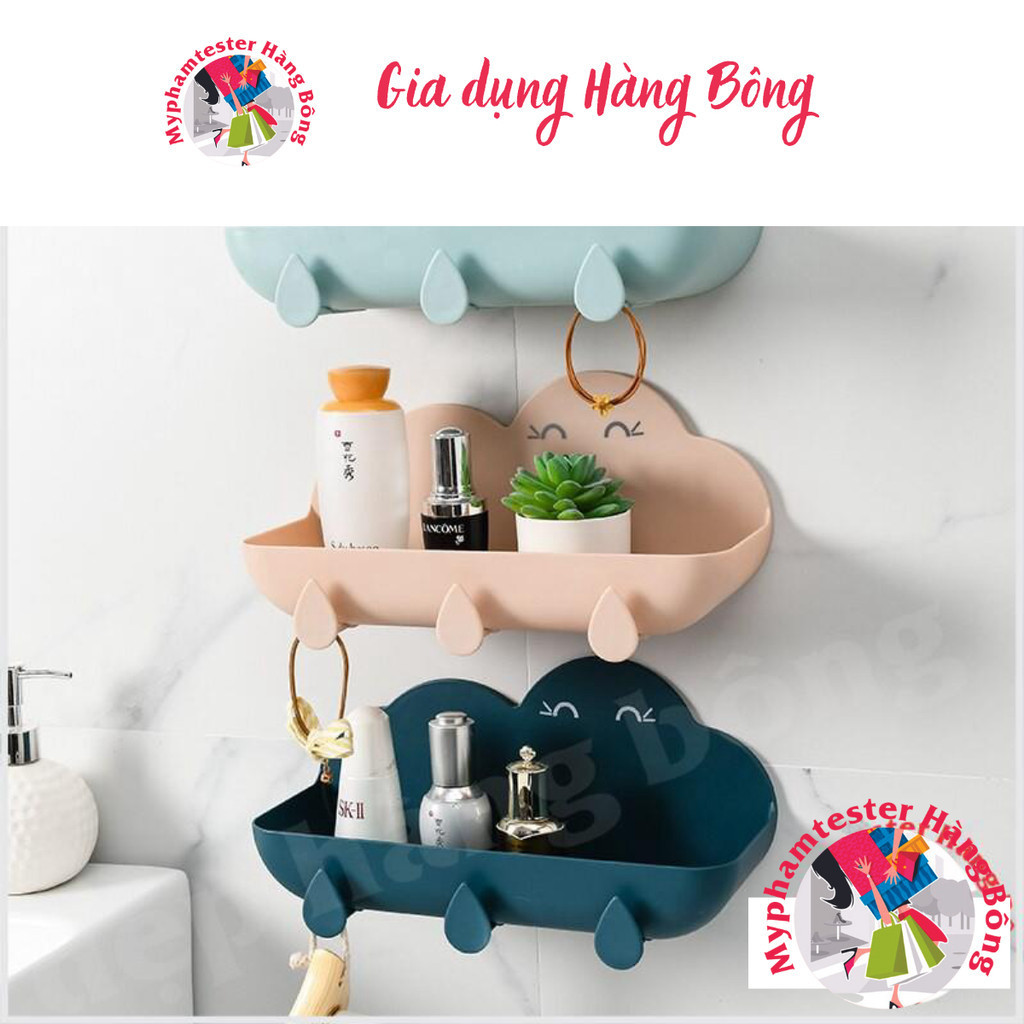 Kệ để đồ đám mây dính cường lực