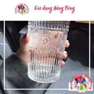 Cốc uống nước hoa mặt trời, thủy tinh chịu nhiệt cao cấp
