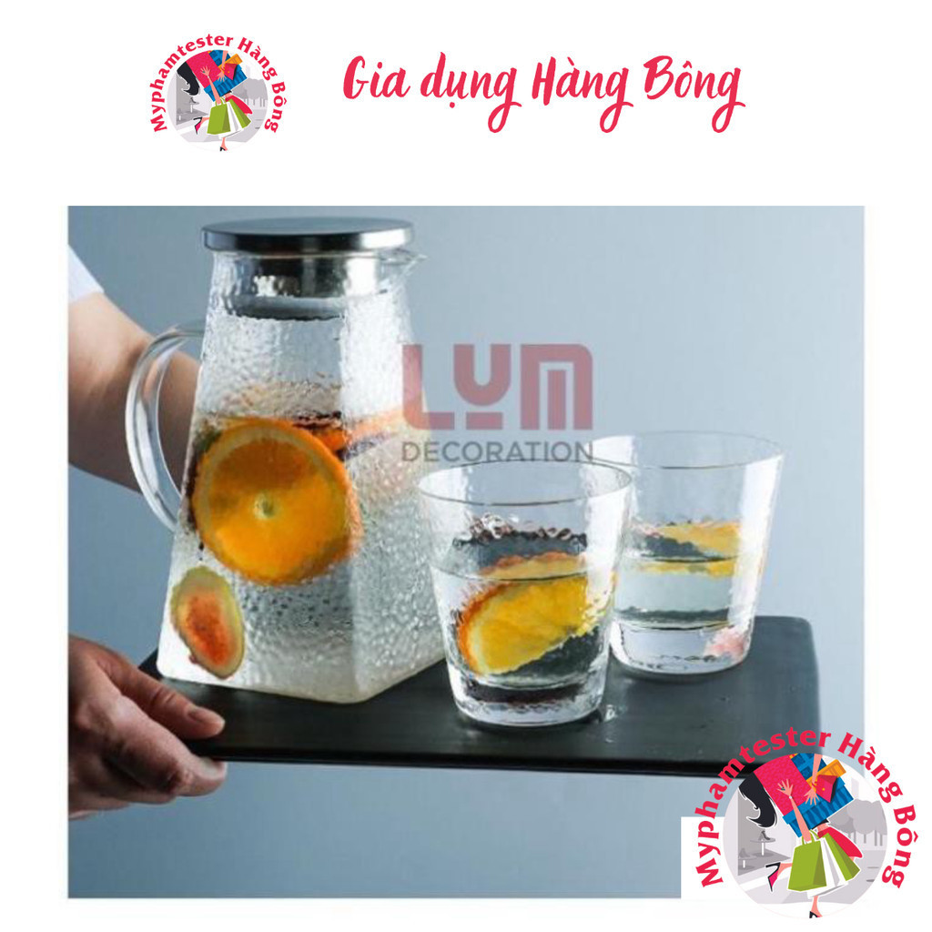 Bộ bình cốc thủy tinh cao cấp