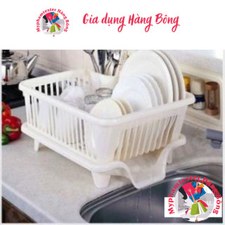 Rổ úp bát có khay hứng thoát nước hàng dày đẹp
