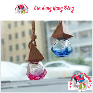 Chai nước hoa tinh dầu treo xe oto dáng kim cương